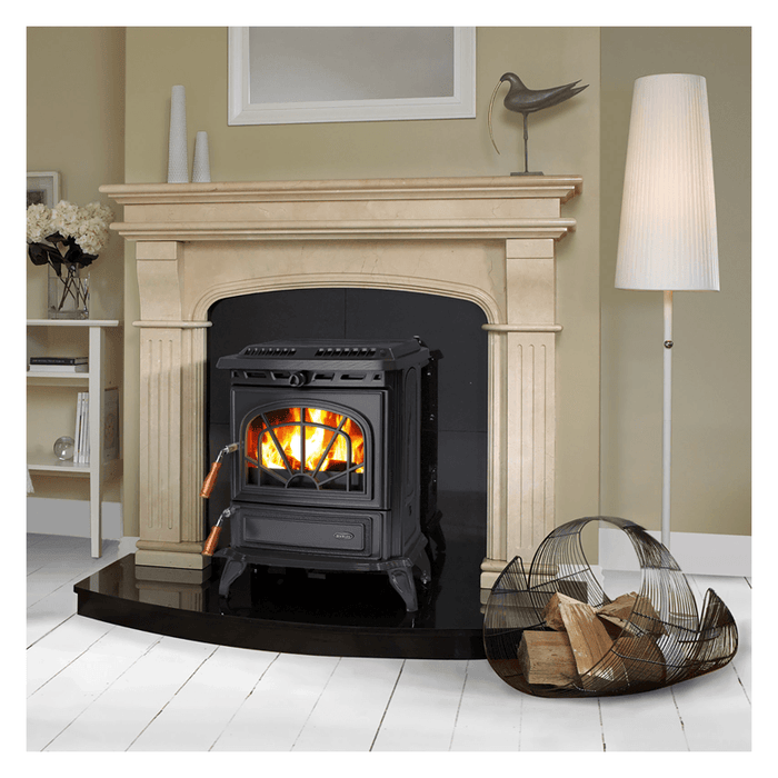 Stanley Erin Eco Central Heating Stove Matt Black - General Hardware Supplies Homevalue