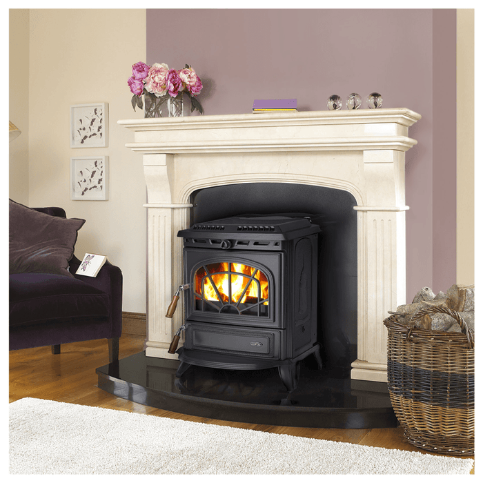 Stanley Erin Eco Central Heating Stove Matt Black - General Hardware Supplies Homevalue