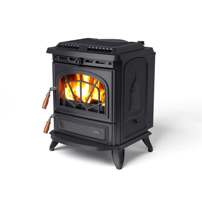 Stanley Erin Eco Central Heating Stove Matt Black - General Hardware Supplies Homevalue