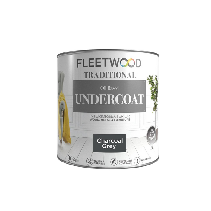 Fleetwood Traditional Oil-based Undercoat Charcoal Grey