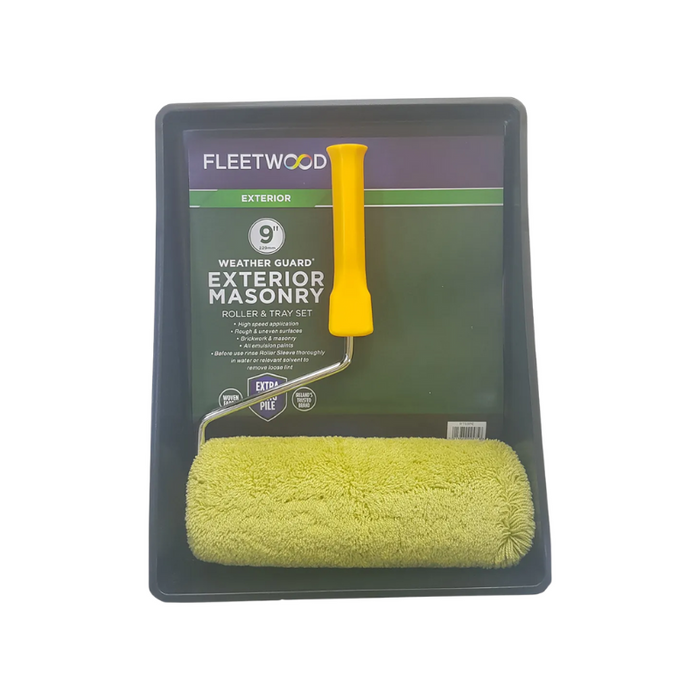 Fleetwood Exterior Masonry Roller & Tray Set 9‚Ä≥