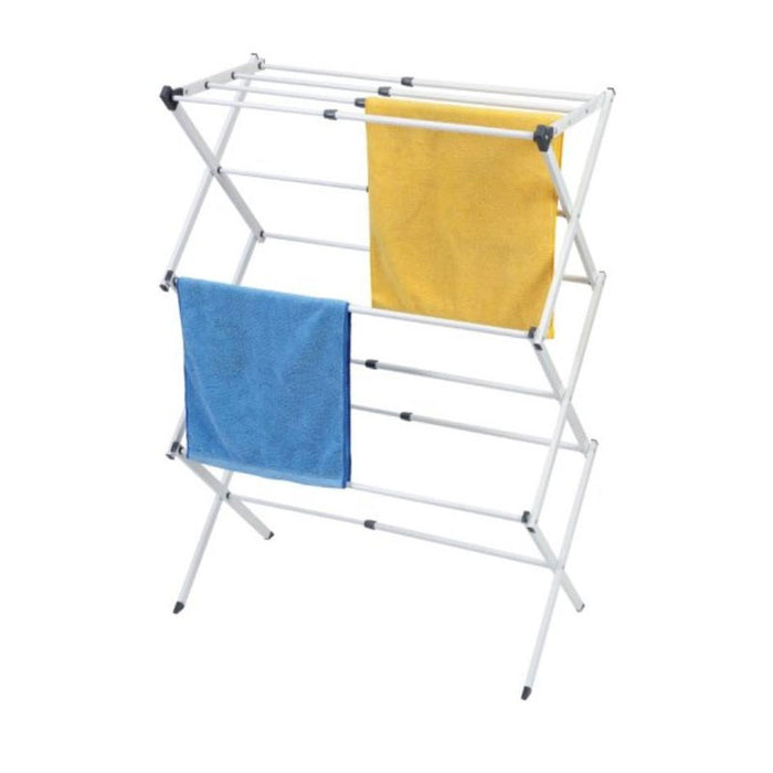 LaundryWorx Premium White Extendable 3 Tier Drying Rack 8m