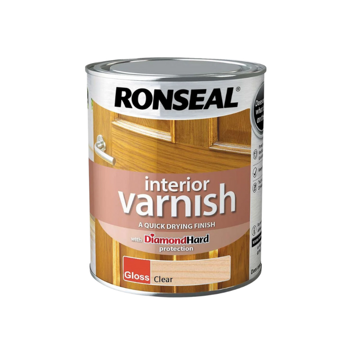 Ronseal Interior Varnish Clear Gloss 750mL