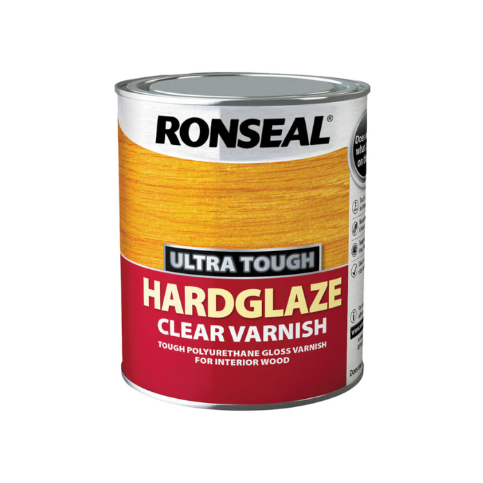 Ronseal Hard Glaze Clear Varnish 750mL