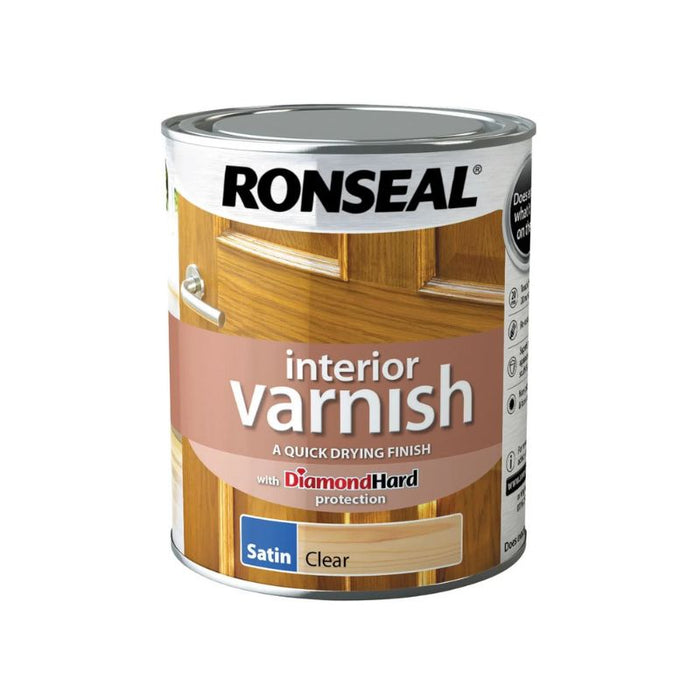 Ronseal Interior Varnish Satin Clear 750ml