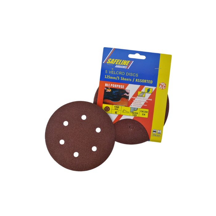 Safeline Velcro Discs 125mm 5 pack