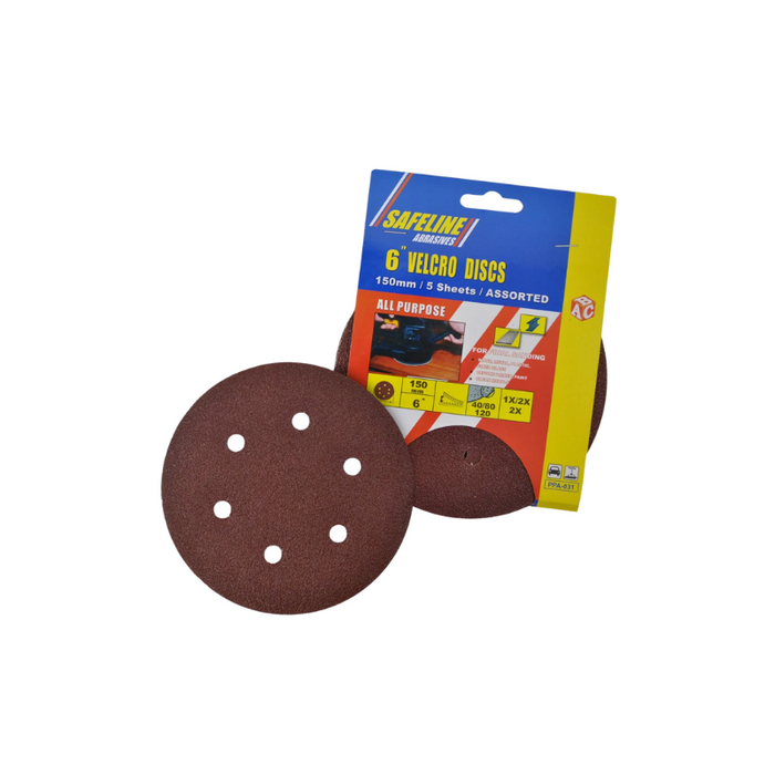 Safeline Velcro Discs Assorted 150mm 5 pack