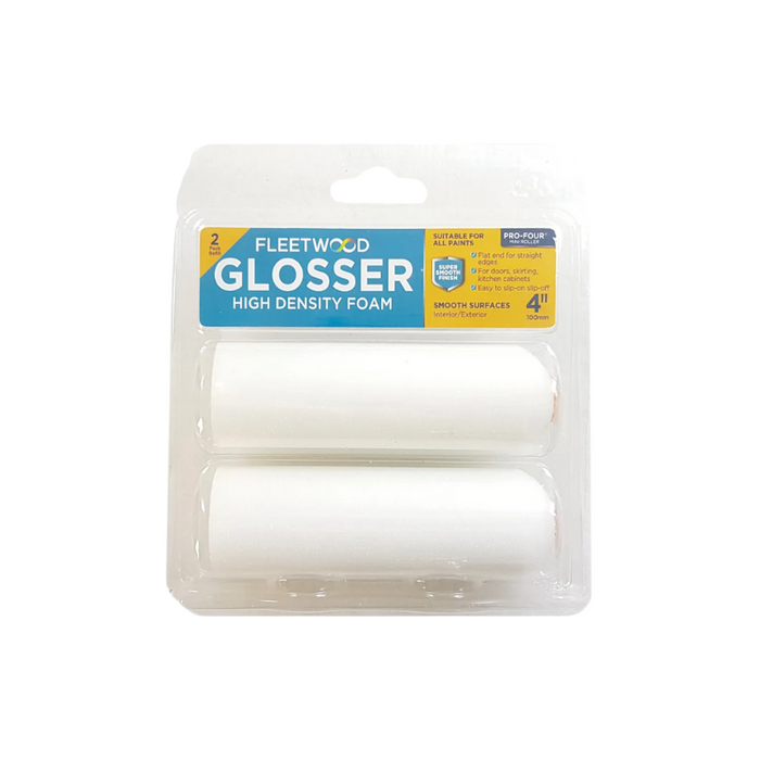 Fleetwood Glosser Foam Sleeve 2 Pack 4‚Ä≥