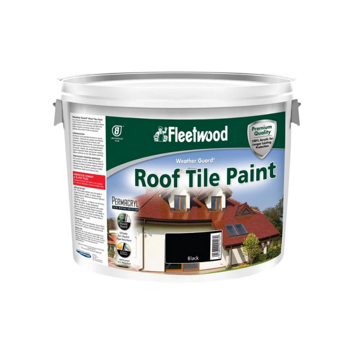 Fleetwood Roof Tile Paint Black 10L