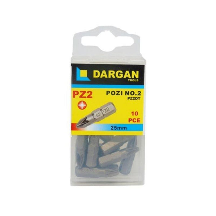 Dargan Pozi No. 2 Screwdriver Bits 10 pack