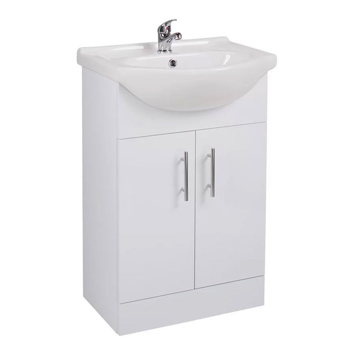 White Vanity Unit Bathroom Set