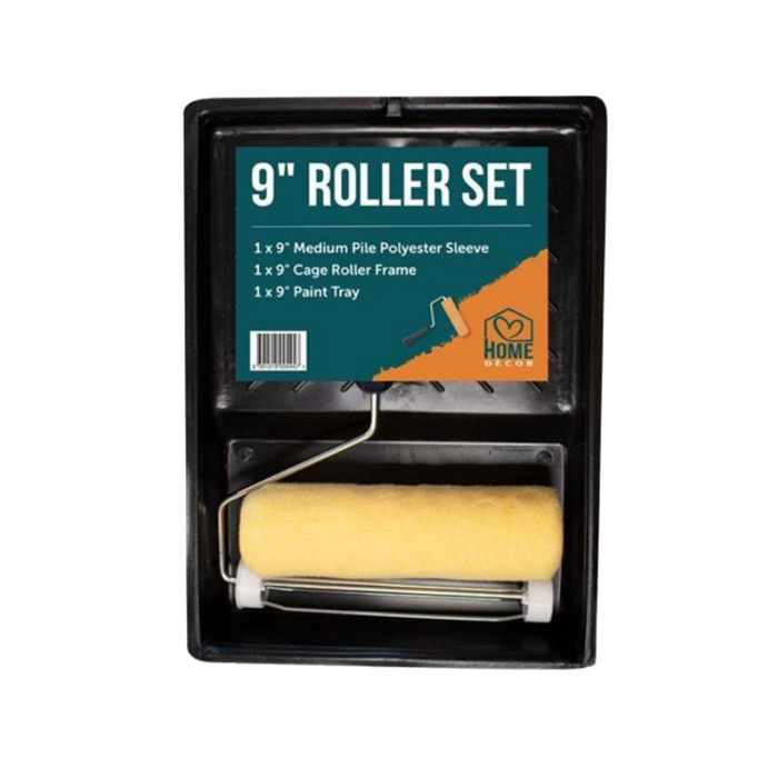 "Home D√©cor Roller Tray & Set 9"""