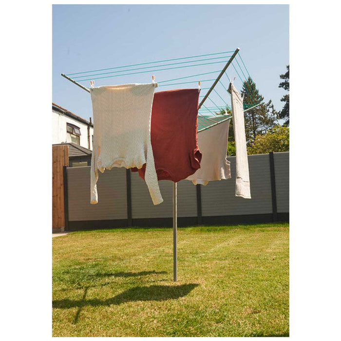Rotary Outside Clothes Airer 50m 4 arm