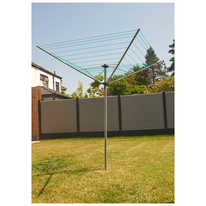Rotary Outside Clothes Airer 50m 4 arm