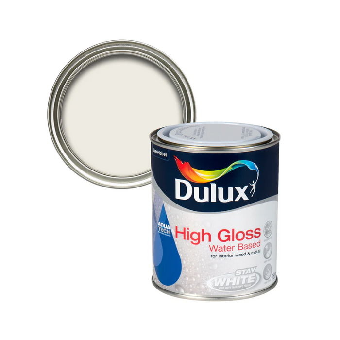 Dulux Water-based High Gloss Pure Brilliant White 750mL