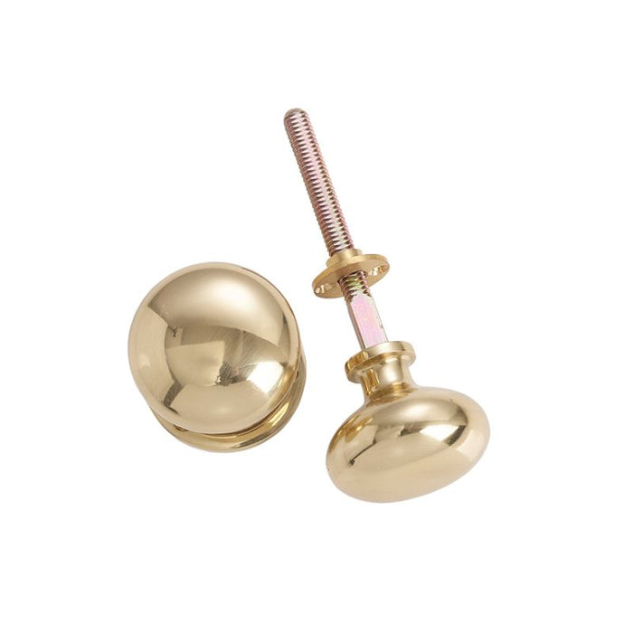 Rimlock Knob Brass