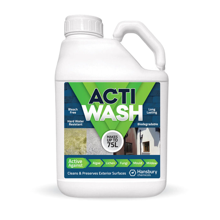 Actiwash Domestic 5L Biocidal Exterior Surface Cleaner - Chlorine Free