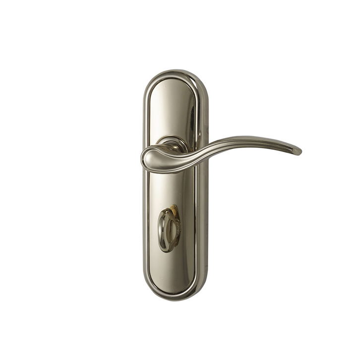Basta Belvedere On Plate Bathroom Door Handle Brass