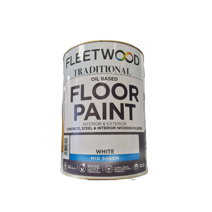 Fleetwood Floor Paint White 5L