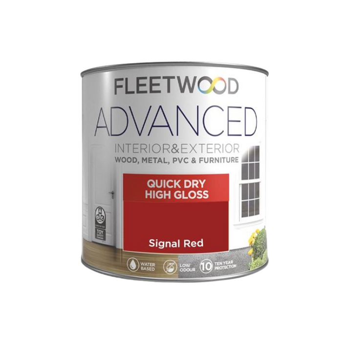 Fleetwood Advanced Quick Dry High Gloss Signal Red 750mL