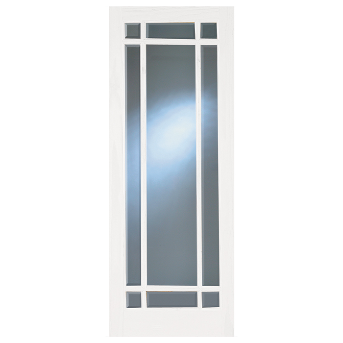 Primed Gibson 9 Lite Clear Glazed Door 80X32