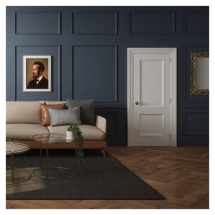 Monroe White Primed 2 Panel Bolection Door 80X32