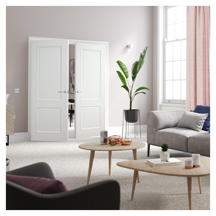 Monroe White Primed 2 Panel Bolection Door 80X32