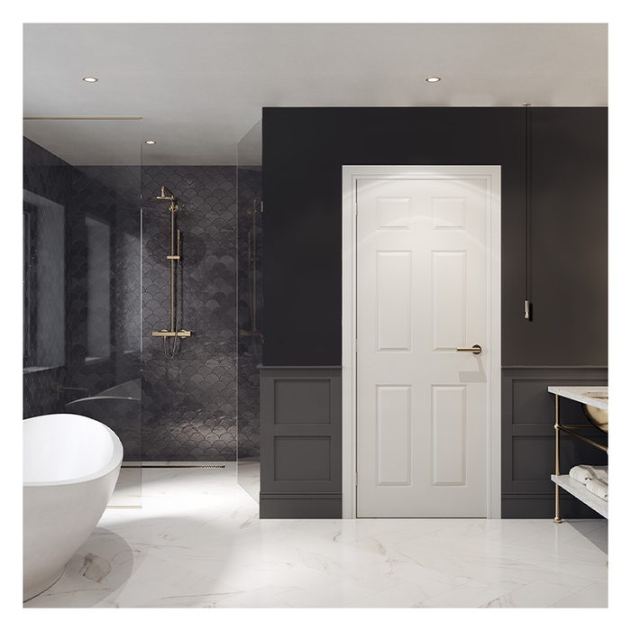 Carrick 6 Panel Smooth FD30 Door 78X30