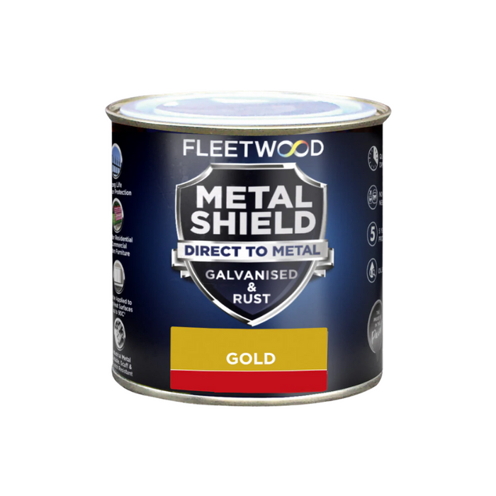 Fleetwood Metal Shield Hammered Gold 250mL