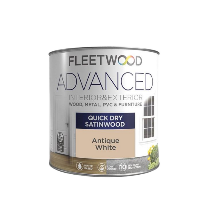 Fleetwood Advanced Quick Dry Satinwood Antique White 750mL