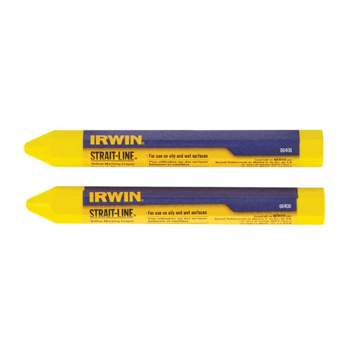 Irwin Yellow Crayons (Card of 2)