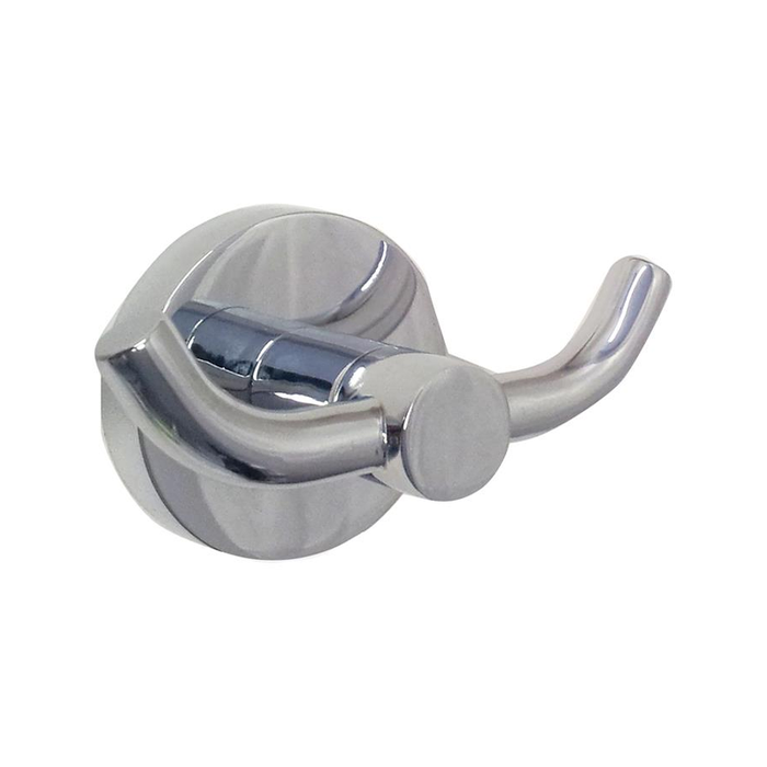 Tema Malmo Double Robe Hook Chrome