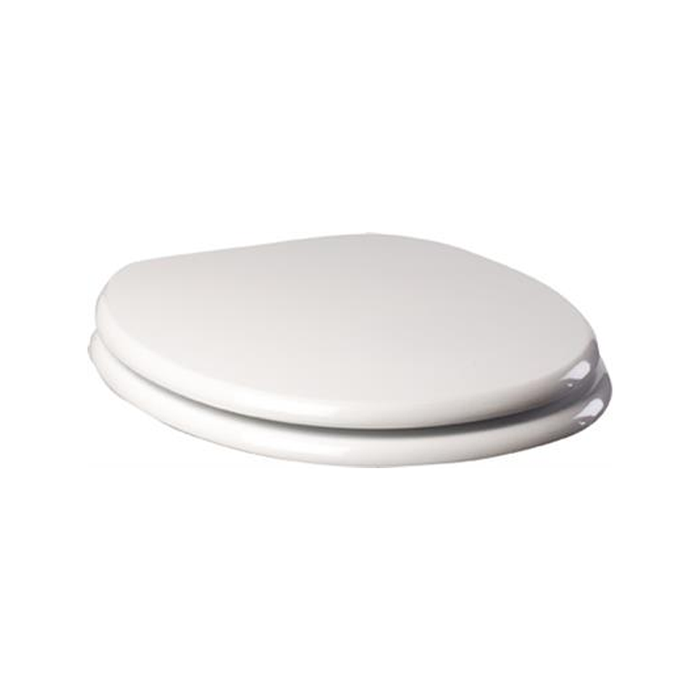Tema MDF Bar Hinge Toilet Seat White