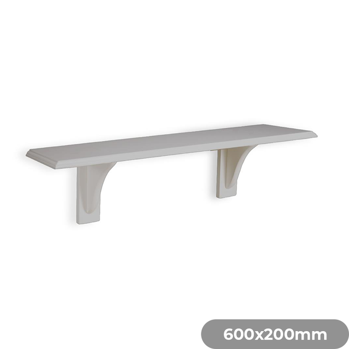 Tema Straight Shelf 600x200x15mm Grey