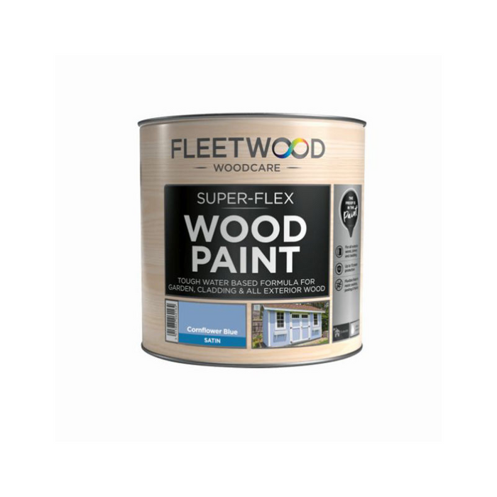 Fleetwood Superflex Wood Paint Cornflower Blue 1L