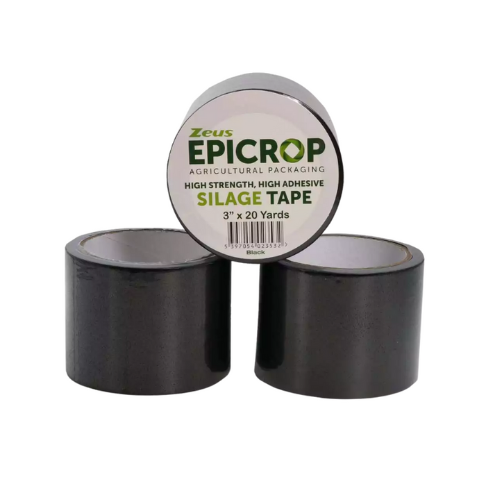 "Zeus Epicrop Silage Tape Black 3"" x 20 Yards"