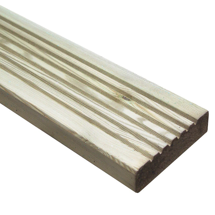 Scandinavian Timber Decking Pressure Treated 6x1.5" 16ft Length