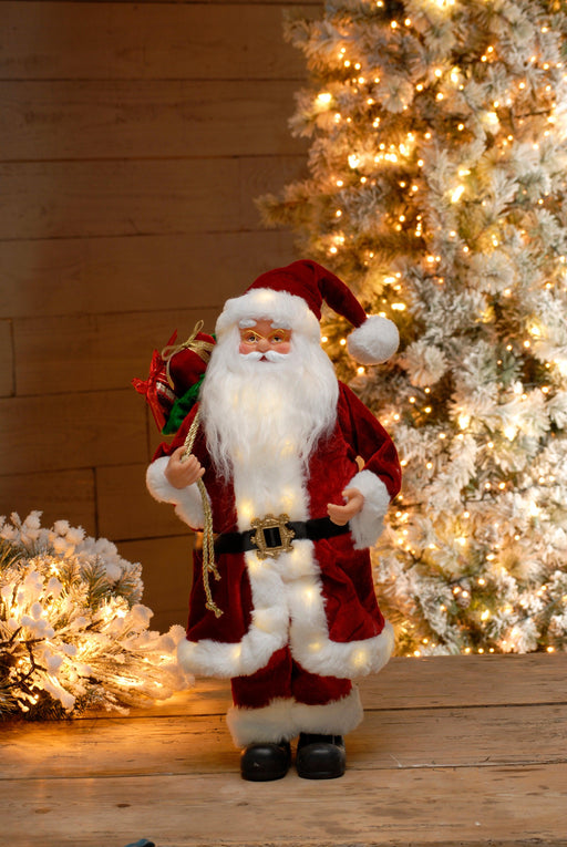 63Cm Battery Operated Classic Standing Santa - General Hardware Supplies Homevalue