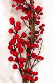 6ft / 180cm Red Berry Christmas Garland - General Hardware Supplies Homevalue