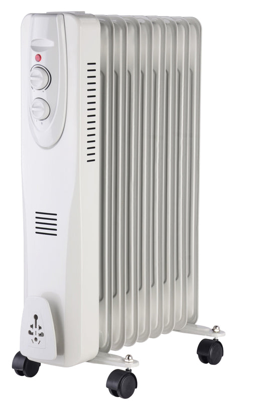 9 Fin White Oil Filled Radiator 2000w - General Hardware Supplies Homevalue