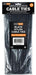 Buildworx Cable Ties 7.6 X 500 Black (Pack of 100) - General Hardware Supplies Homevalue
