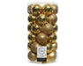 Carton of 37 Shatterproof Baubles Gold Mix - General Hardware Supplies Homevalue