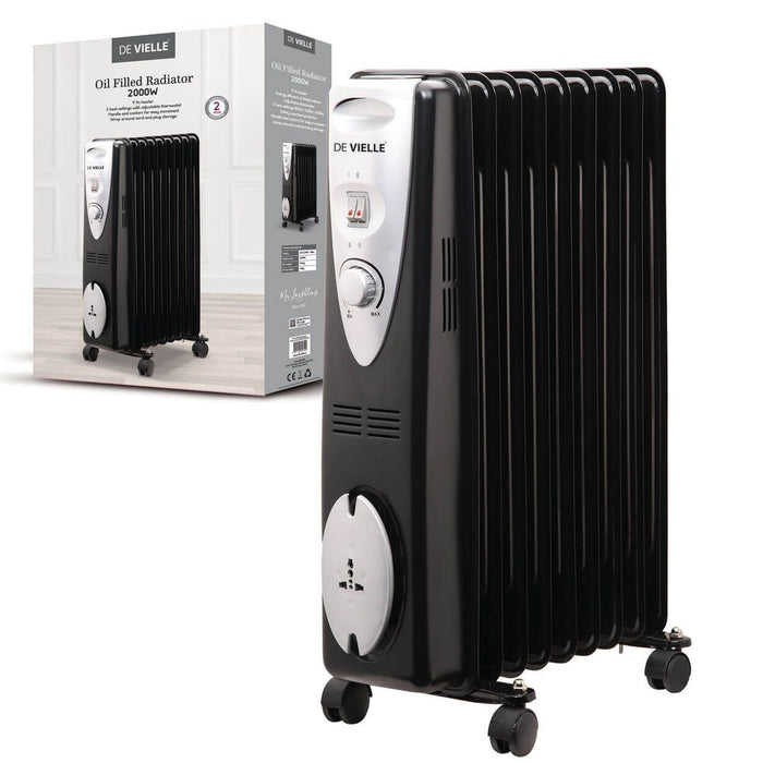 9 Fin 2kW Oil Filled Radiator