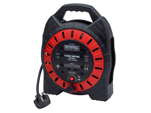 Faithfull 10m Cable Reel - General Hardware Supplies Homevalue