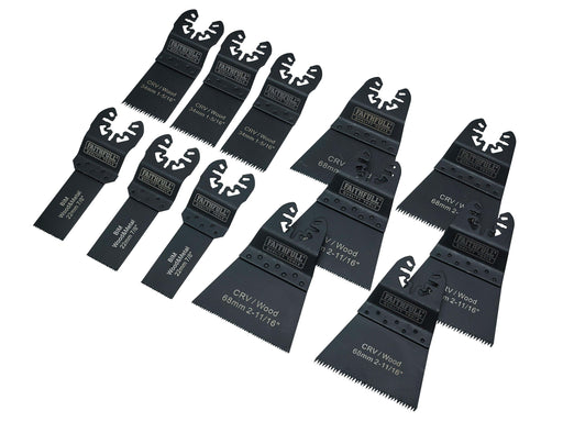 Faithfull 12 Piece Multi-Tool Blade Set - General Hardware Supplies Homevalue