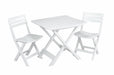Foldable White Bistro Set - General Hardware Supplies Homevalue