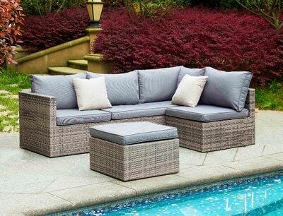 Four Piece Corner Rattan Set - General Hardware Supplies Homevalue