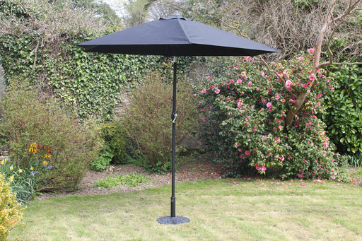 Garden Collection 2.7 M Steel Parasol With Crank Black - General Hardware Supplies Homevalue