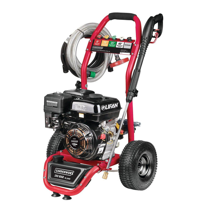 GardenWorx 7hp Petrol Pressure Washer & Pump 180 Bar with Deterg - General Hardware Supplies Homevalue