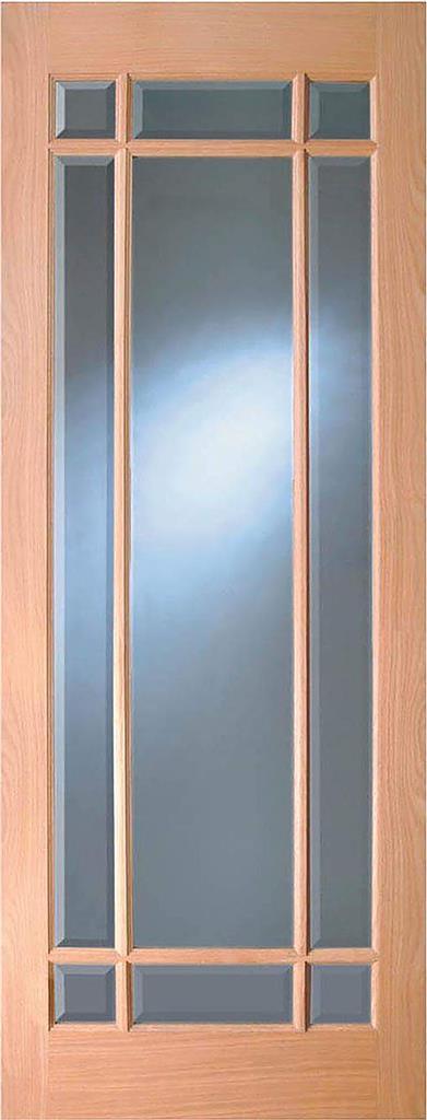 Indoors Merville Oak Bevel Glazed Door Pre-Fin 78X30 - General Hardware Supplies Homevalue